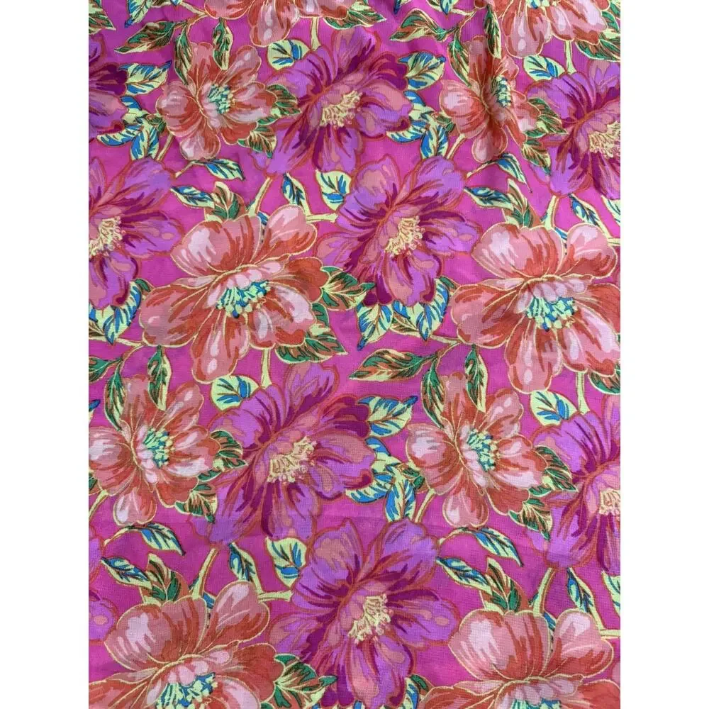 Beach Riot Melanie Sarong One Size Pink Floral Wrap Skirt Resort Pool Vacation